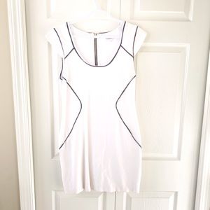 EXPRESS Black and White Mini Dress